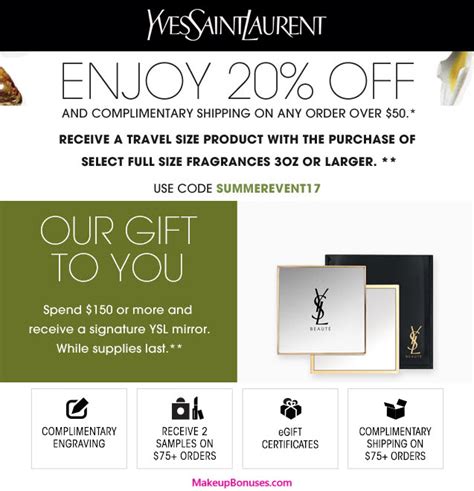 ysl coupon code.